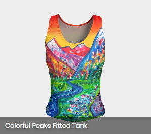 Fitted Tank Top, Tank, Tank Top, Top, Fashions, Designer Tank Top, ColorScapes