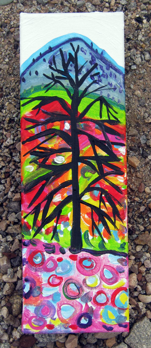 Rachel Houseman, Colorful Tree, ColorScapes, Santa Fe Artist, Eye on the Mountai