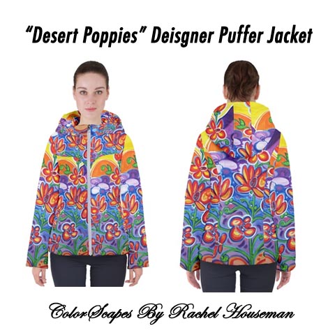 Puffer Jacket, Deisgner Jacket, Outdoor Fashions, ColorScapes, Rachel Houseman