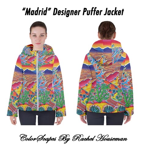 Puffer Jacket, Deisgner Jacket, Outdoor Fashions, ColorScapes, Rachel Houseman