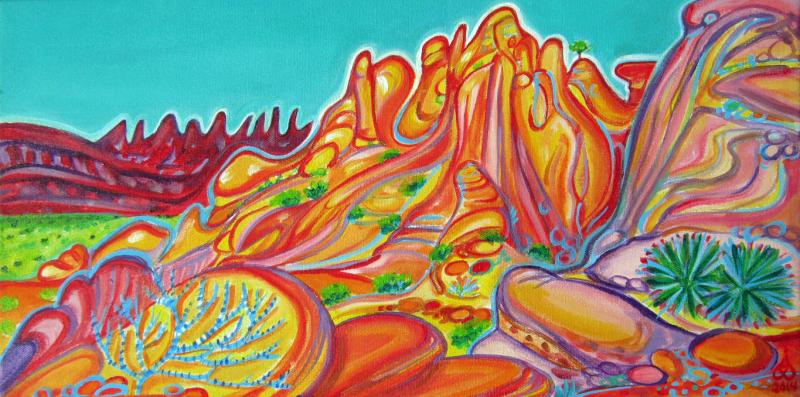 Steelbender Trail, Rachel Houseman, Moab Painting, ColorScapes