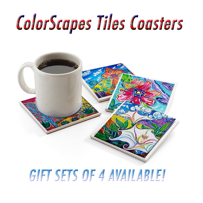 Tiles, Tile Coasters, Art Tiles, Art Coasters, ColorScapes Fine Art, Gift Ideas